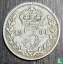 Vereinigtes Königreich 3 Pence 1901 - Bild 1