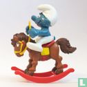 Smurf on rocking horse - Image 3