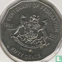 Australia 50 cents 2001 "Centenary of Federation - Tasmania" - Image 2