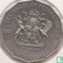 Australië 50 cents 2001 "Centenary of Federation - Queensland" - Afbeelding 2