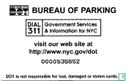Parking Card NYC USA - Image 2