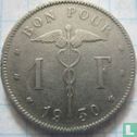 Belgien 1 Franc 1930 - Bild 1