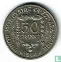 États d'Afrique de l'Ouest 50 francs 1980 "FAO" - Image 1