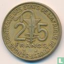 West African States 25 francs 1999 "FAO" - Image 2