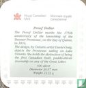 Canada 1 dollar 1991 (PROOF) "175th anniversary of the launching of the Steamer Frontenac" - Afbeelding 3