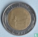 Italie 500 lire 1987 (bimétal - type 1) - Image 1