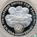 Jamaica 25 dollars 1995 (PROOF) "50th anniversary of the United Nations" - Afbeelding 1