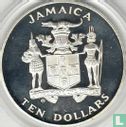 Jamaica 10 dollars 1982 (PROOF) "Football World Cup in Spain" - Afbeelding 2