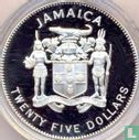 Jamaica 25 dollars 1995 (PROOF) "Black-billed parrots" - Image 2