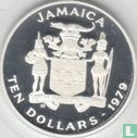 Jamaica 10 dollars 1979 (PROOF) "International Year of the Child" - Image 1