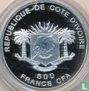 Ivory Coast 500 francs 2008 (PROOF) "Hanging Gardens of Babylon" - Image 2