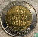 Nieuw-Zeeland 50 cents 1994 "HMS Endeavour" - Afbeelding 2