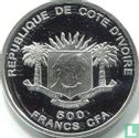 Ivoorkust 500 francs 2008 (PROOF) "Olympian Statue of Jupiter" - Afbeelding 2