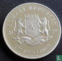 Somalia 100 shillings 2019 (silver - colourless) "Elephant" - Image 1