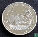 Somalie 100 shillings 2019 (argent - non coloré) "Elephant" - Image 2