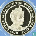 Verenigd Koninkrijk 5 pounds 2002 (PROOF - zilver) "In memory of Queen Elizabeth the Queen Mother" - Afbeelding 1