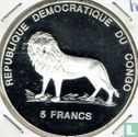 Kongo-Kinshasa 5 Franc 2000 (PP) "Lady Diana - Visit to India" - Bild 2