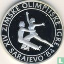 Yugoslavia 100 dinara 1984 (PROOF) "1984 Winter Olympics - Couple figure skating" - Image 2