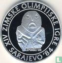 Joegoslavië 250 dinara 1983 (PROOF) "1984 Winter Olympics - Lepenski Vir" - Afbeelding 2