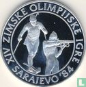 Joegoslavië 500 dinara 1983 (PROOF) "1984 Winter Olympics - Biathlon" - Afbeelding 2