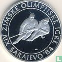 Yugoslavia 100 dinara 1982 (PROOF) "1984 Winter Olympics - Ice hockey" - Image 2