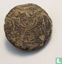 Empire romain Siscia 1 follis (deux victoires, Constantin I) 318-319 ap. J.-C. - Image 1