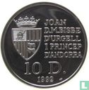 Andorra 10 diners 1992 (PROOF) "Chamois" - Afbeelding 1