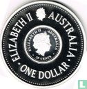 Australie 1 dollar 2006 (BE) "Football World Cup in Germany holey dollar & dump" - Image 2