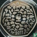 United Kingdom 50 pence 2011 (PROOF - silver) "50th anniversary of the World Wildlife Fund" - Image 1
