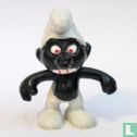 Furious Black Smurf (red eyes / red tooth edges)   - Image 1