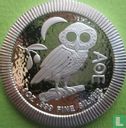 Niue 2 dollars 2017 (kleurloos) "Athenian owl" - Afbeelding 2