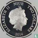 Niue 2 dollars 2014 (PROOF) "80th anniversary of Donald Duck" - Image 1