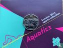 Vereinigtes Königreich 50 Pence 2011 (Coincard) "London 2012 Olympics - Aquatics" - Bild 1
