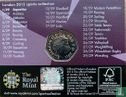 Vereinigtes Königreich 50 Pence 2011 (Coincard) "London 2012 Olympics - Aquatics" - Bild 2