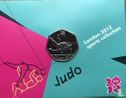 United Kingdom 50 pence 2011 (coincard) "2012 London Olympics - Judo" - Image 1