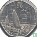Verenigd Koninkrijk 50 pence 2011 "2012 London Olympics - Sailing" - Afbeelding 2
