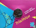 United Kingdom 50 pence 2011 (coincard) "2012 London Olympics - Triathlon" - Image 1