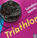 United Kingdom 50 pence 2011 (coincard) "2012 London Olympics - Triathlon" - Image 3