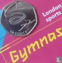United Kingdom 50 pence 2011 (coincard) "2012 London Olympics - Gymnastics" - Image 3