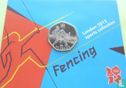 Verenigd Koninkrijk 50 pence 2011 (coincard) "2012 London Olympics - Fencing" - Afbeelding 1