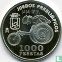 Spanien 1000 Peseta 2000 (PP) "Paralympic Games in Sydney - Wheelchair racing" - Bild 2