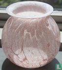 Opaline vaas, roze vlokken - Afbeelding 1