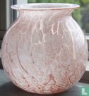 Opaline vaas, roze vlokken - Afbeelding 2