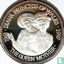 Liberia 20 dollars 1997 (PROOF) "Diana Princess of Wales - The Queen Mother" - Image 2