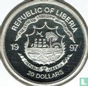 Liberia 20 dollars 1997 (PROOF) "Diana Princess of Wales - Visit to Wales" - Image 1