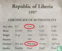 Liberia 20 dollars 1997 (PROOF) "Diana Princess of Wales - Visit to Wales" - Image 3