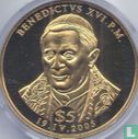 Liberia 5 dollars 2005 "Nomination of Pope Benedictus XVI" - Afbeelding 2