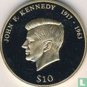 Liberia 10 dollars 2001 (PROOF) "John F. Kennedy" - Afbeelding 2