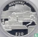 Liberia 20 dollars 2000 (PROOF) "Helsinki" - Afbeelding 2