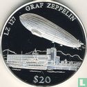 Liberia 20 dollars 2000 (PROOF) "Graf Zeppelin" - Afbeelding 2